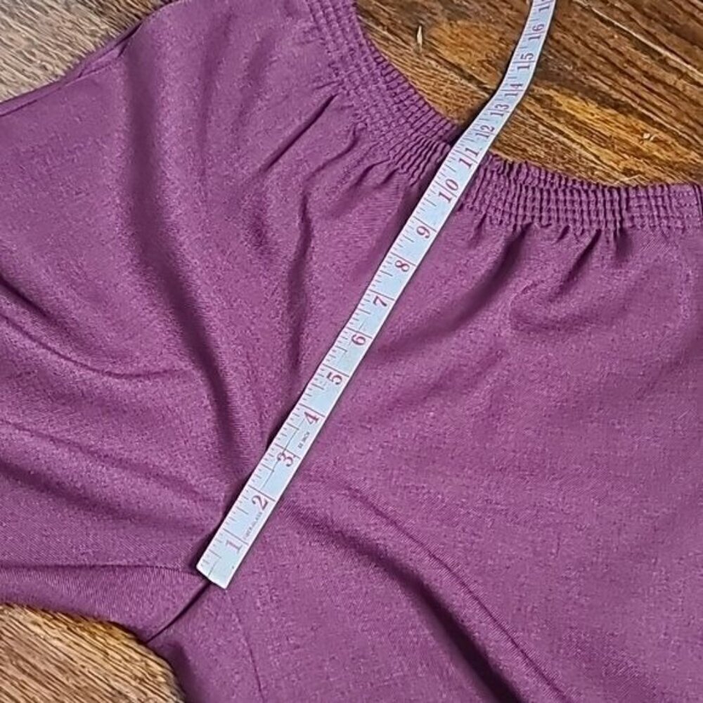 Vintage 90s Straight Leg HIgh Waist Pull On Pants Medium - Picture 9 of 12